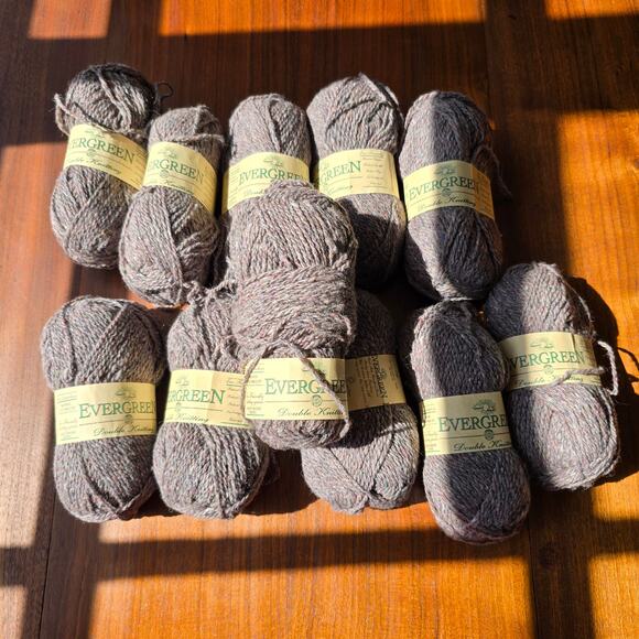 Evergreen Yarn 11 Skeins Cashmere Lambswool Other Blend Recycled Made In England